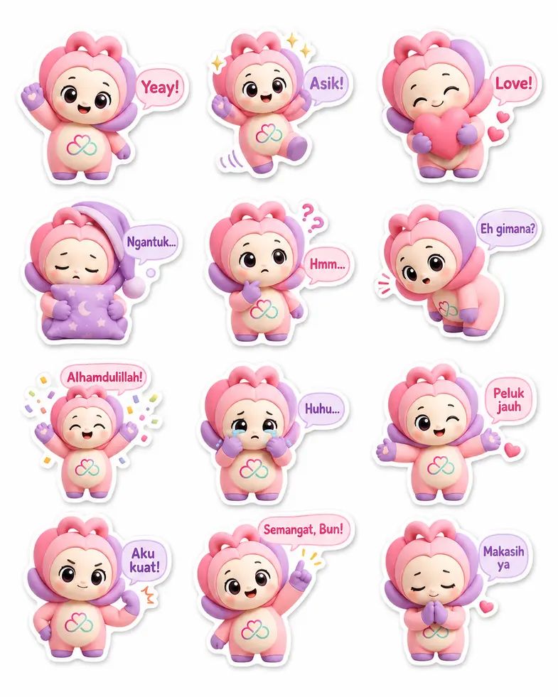 Bonus WhatsApp Sticker Pack Pejuang Garis Dua